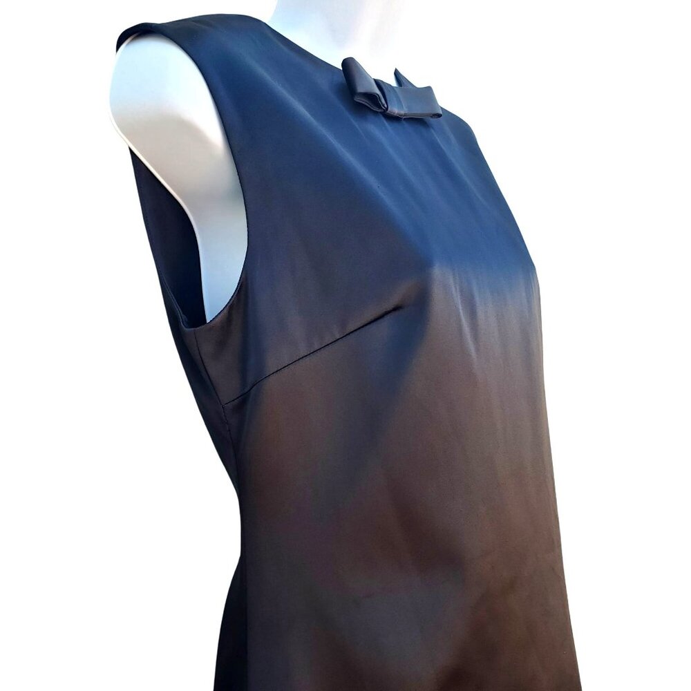 Black Satin Mini Dress Size S Very Low Back Day Dreamer Backless Mermaid Way - Picture 2 of 10